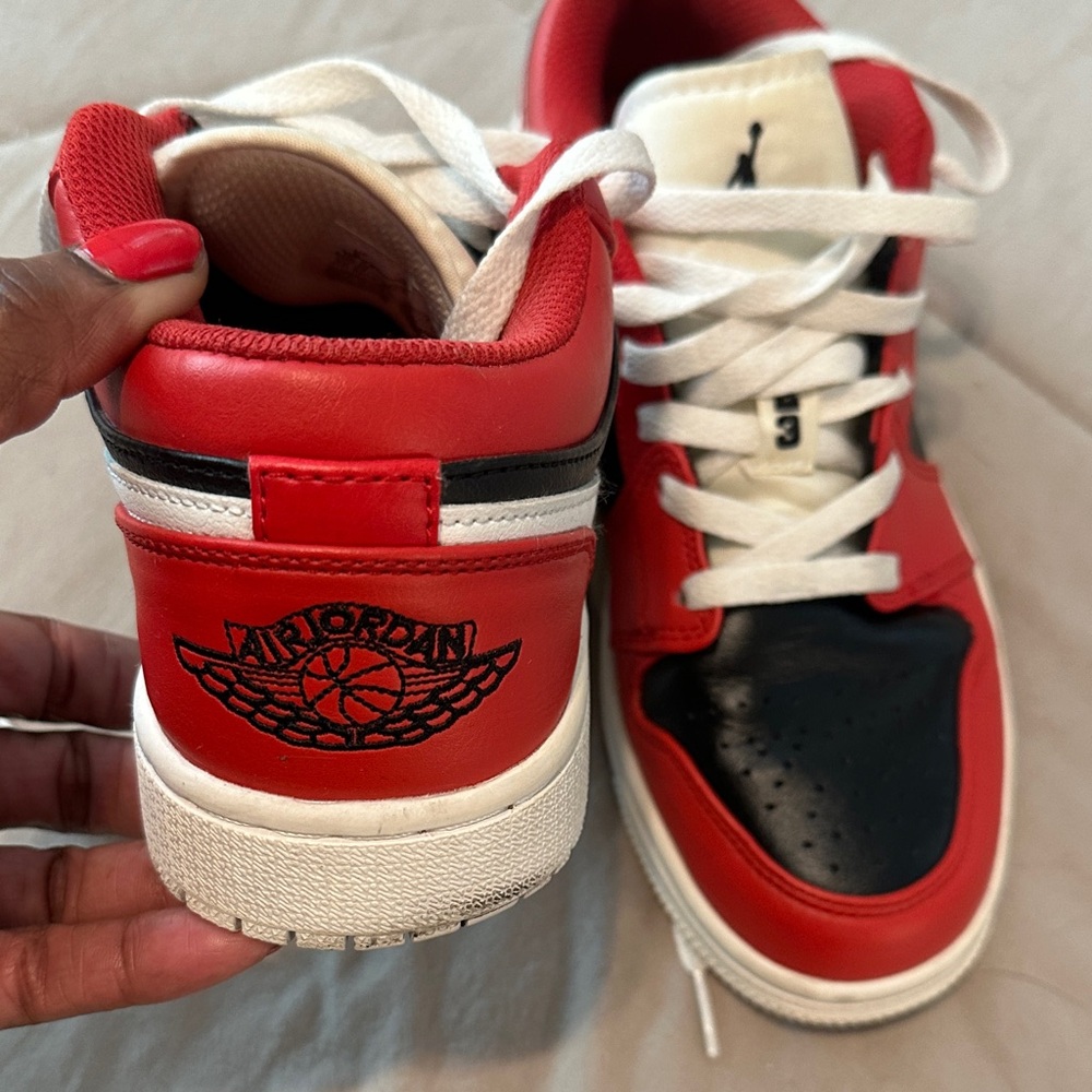 Jordan Kids' Red, Black, and White Sneakers
